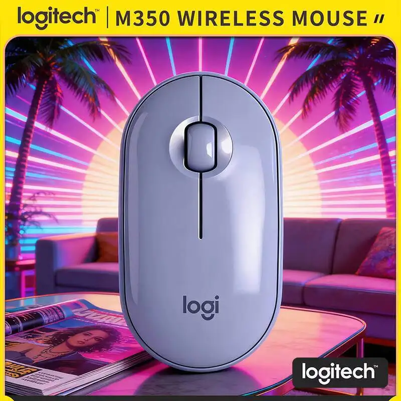 

Беспроводная мышь Logitech M350 Travel - ультратонкая, бесшумная, весом 77 г, с Bluetooth Low Energy, идеальна для деловых поездок