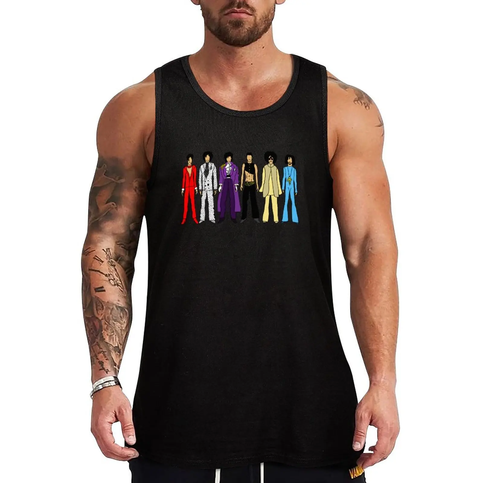 Retro Vintage Fashion 16 Tank Top muscular man gym t-shirts man gym clothes for man