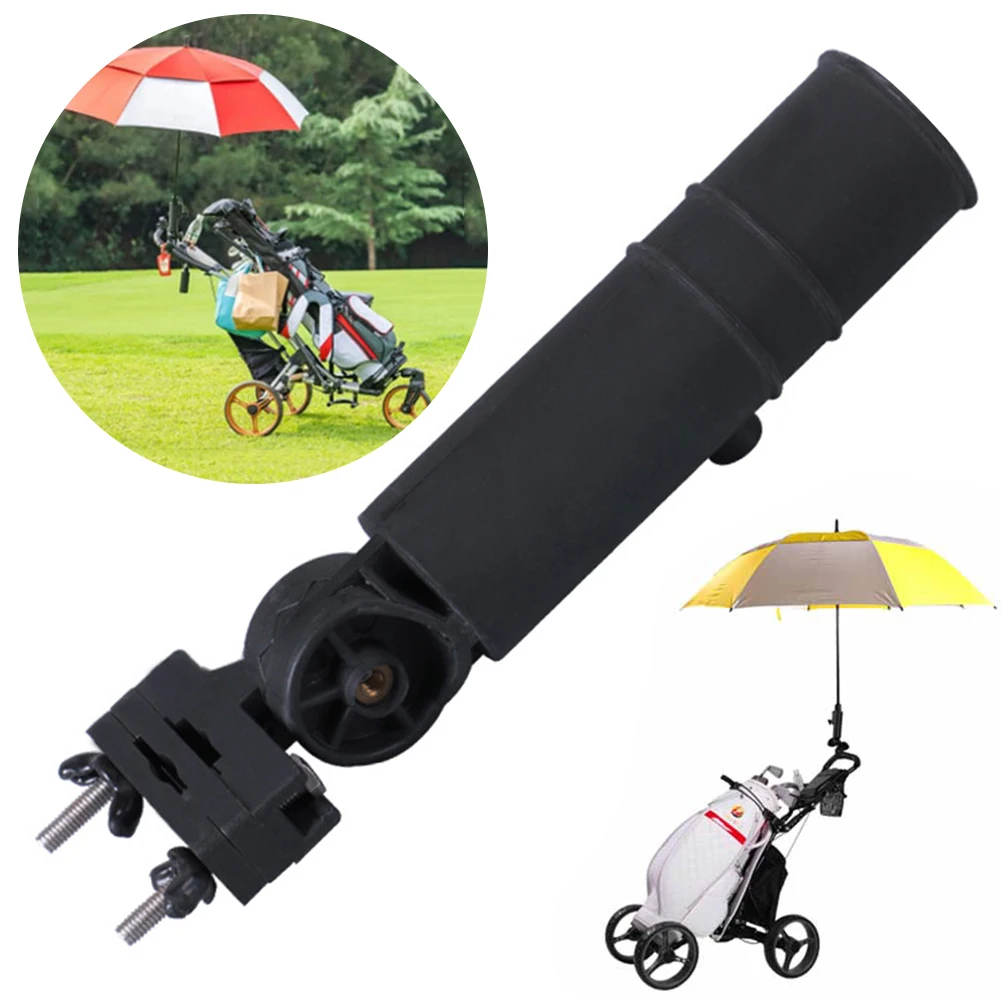 Golf Cart Umbrella Holder Universal Golf Trolley Umbrella Stand Golf Umbrella Holder Clip for Golf Cart Bike Baby Stroller