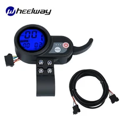 Electric Scooter LCD Display JP Throttle 36V 48V 52V 60V With USB Charging Shift Switch Accelerator