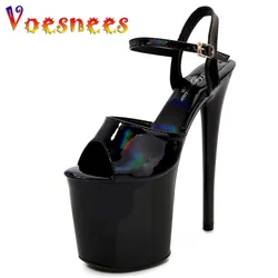 Platform Shoes for Women 2023 Designer Luxury Strip Pole Dance Heels Dance Shoes Red Pink Sandals Women Summer Elegant 20cm High