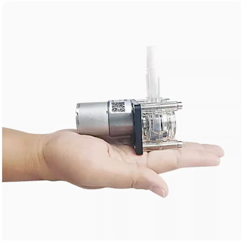 高流量ペリスタルティックポンプ、取り付け簡単なペリスタルティックポンプ、12V/24V定量ポンプ、真空ポンプ、500mL/minフラットバージョン