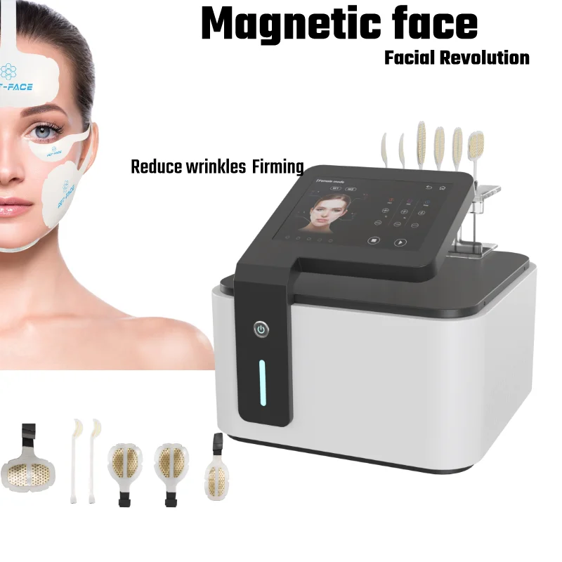 Hot Selling Facial Massager Magnetic RF Skin Tightening Pe Facial Beauty Micro Current Lifting Machine For Salon Use