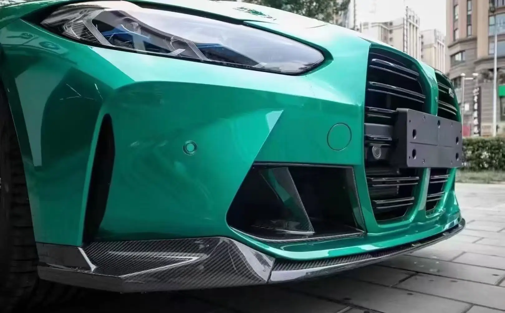 Yaochi M3 M4 G80 G82 Carbon Fiber Bumper with Exhaust Cut-Outs Bolt-On Universal Fitment New 1 Year Warranty 3