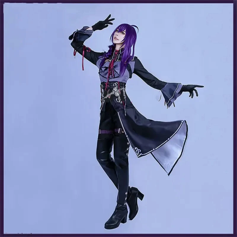 2026 Ensemble Stars 2 Distorted Heart Ayase Mayoi Costume de Cosplay, Perruque, Bottes, Chaussures, Uniforme, Costume de Noël et de Carnaval pour Femme LGIFX