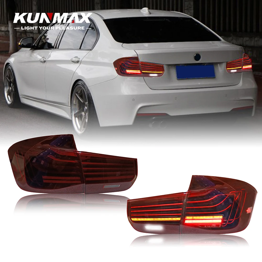 Pair Of Car Tail Light Assembly For BMW 3-Series 2013-18 CLS LED Brake Flowing Water Flicker Plug and Play Tail Lamps Taillights