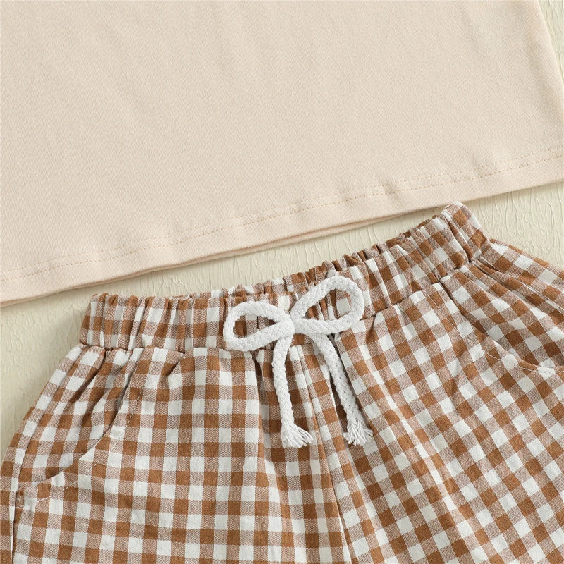 2 قطع الاطفال الصبي ملابس الصيف الأطفال طفل قصيرة الأكمام كرة القدم التطريز تي شيرت + مجموعة تي شيرتات قصيرة للأطفال طفل الملابس رياضية #5