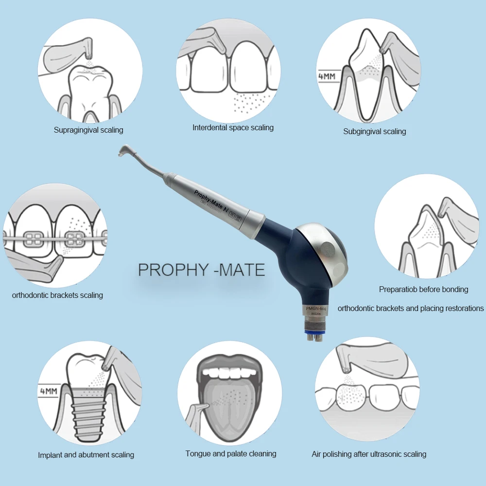 de ntal equipment Tooth Cleaning AirPolisher Jet Air Flow air Prophy de ntal handpiece dentist odontologia ems airflow unit