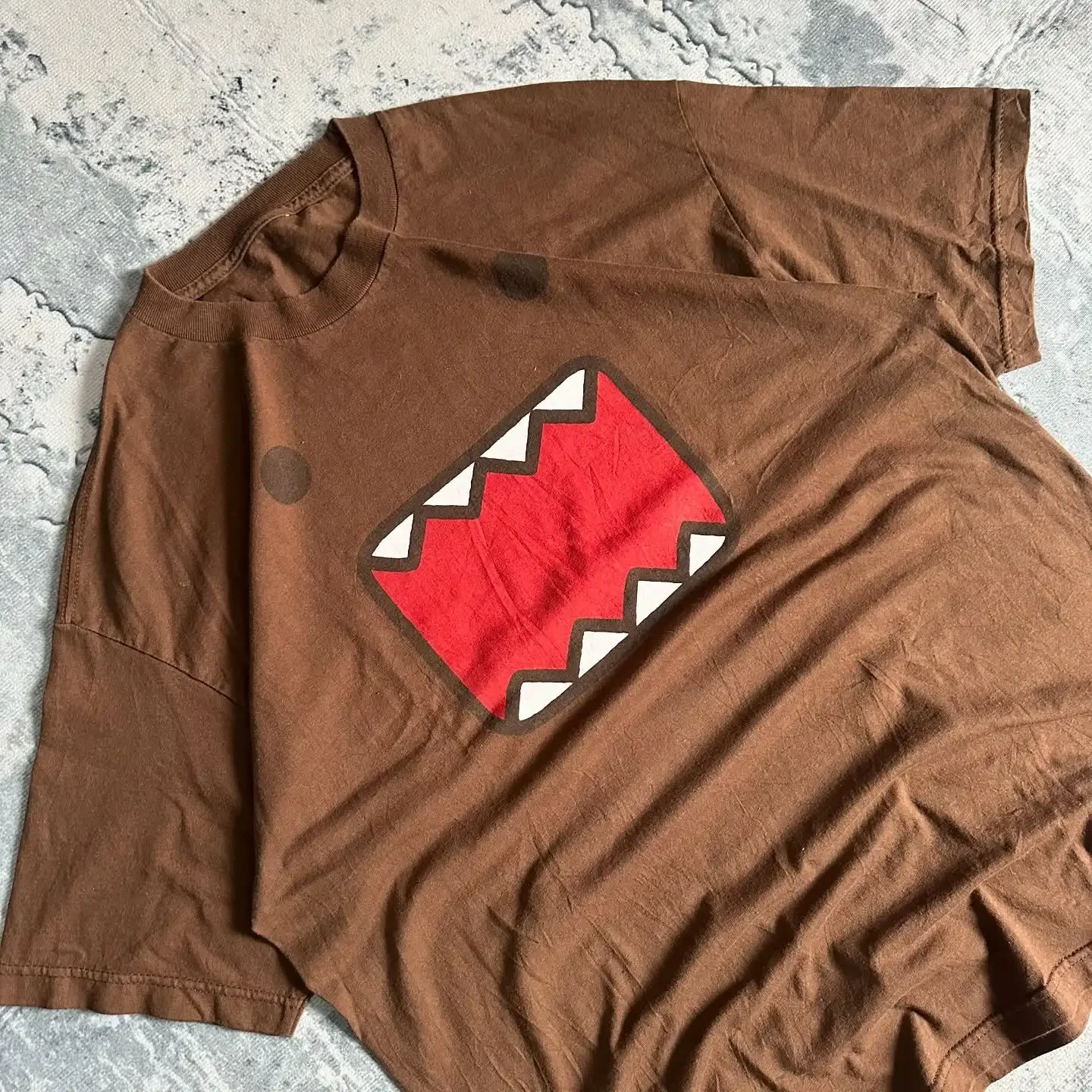 

Футболка большого размера в стиле Харадзюку, винтажные футболки с рисунком домо, готический профессиональный выбор, короткая мужская одежда, уличная одежда, топы y2k