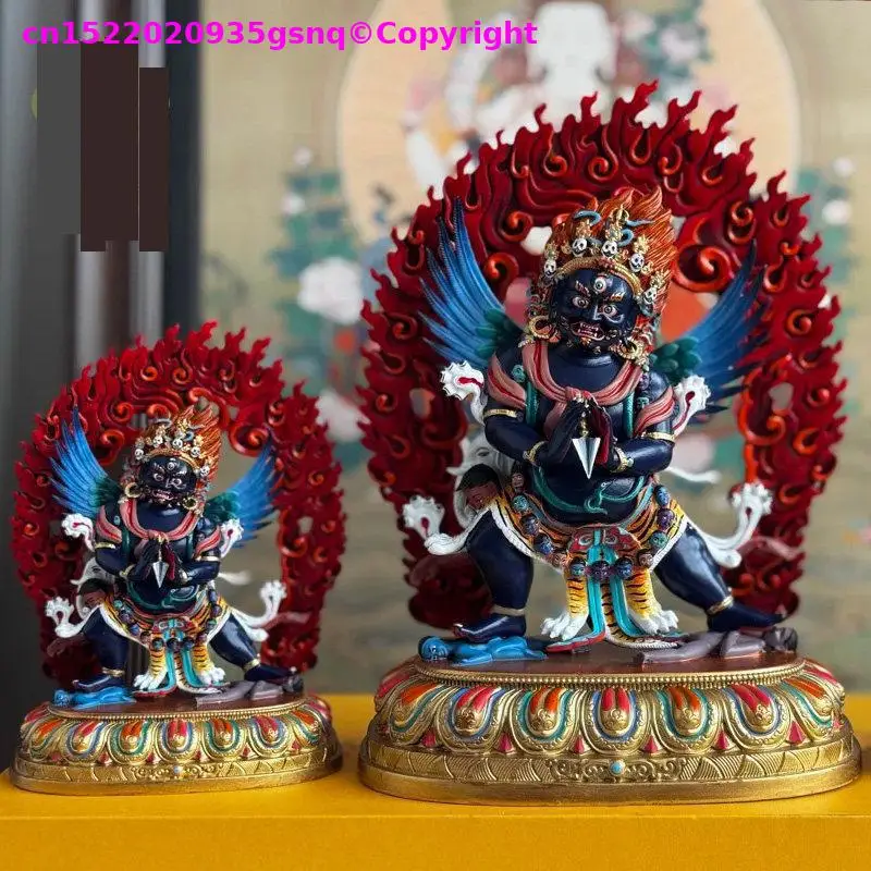 Top grade handmade copper Buddha statue painted Buddha statue Purba Vajra Yidam Vajra kilaya buddha Buddhist enshrine