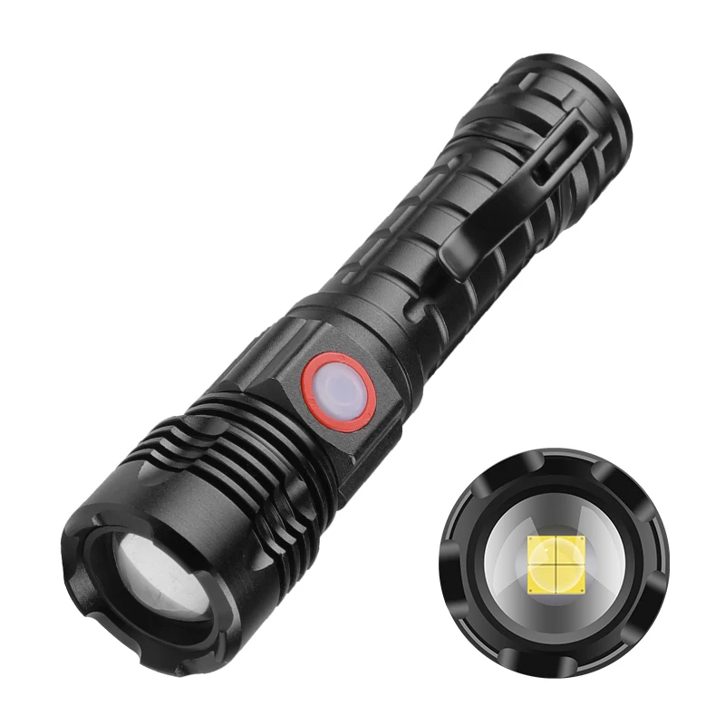 ✨ Upgrade XHP50.2 3000LM High Brightness LED Flashlight 💡 Android fast charging 🌙 Night Fishing Adventure Artifact