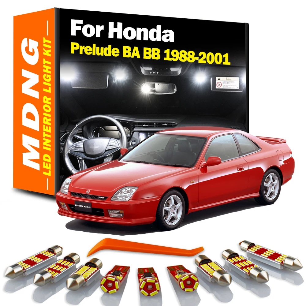 MDNG Canbus Indoor Lamp For Honda Prelude BA BB 1988-1995 1996 1997 1998 1999 2000 2001 Car Bulb LED Interior Map Dome Light Kit