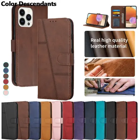 Luxury Leather Case For Xiaomi 15 Poco C85 C75 F7 Ultra X7 Redmi 15C 14C Redmi Note 14S 14 Pro Plus Card Slot Wallet Phone Cover