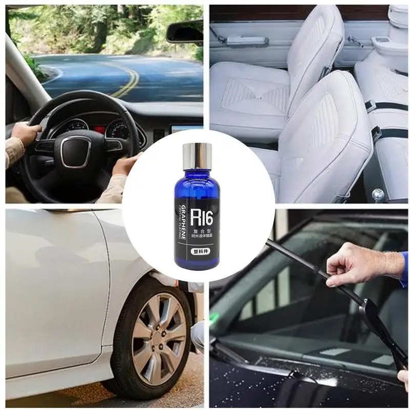 

30ml Refreshing Car Interior Restorer Automobile Dahsboard Trim Restorer Long Lasting Trim Coat Non Greasy Rubber Restorer