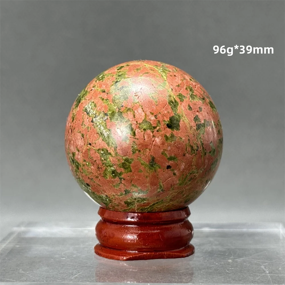 Natural high-quality green orb ball aura demagnetization  treatment meditation divination witchcraft energy home furnishings