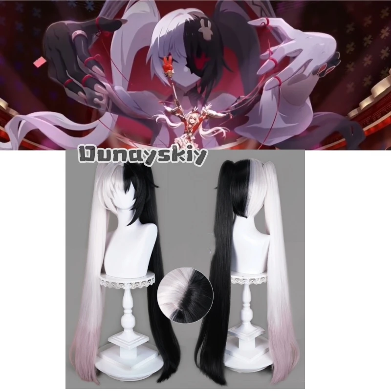 

Парик для косплея Sparkle Honkai Star Rail, 100 см, длинный, черно-серебристо-розовый, смешанный, аниме, термостойкий, синтетический, для Хэллоуина и карнавала