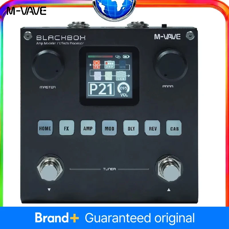 

M-VAVE Blackbox Rechargeable Guitar Bass AMP Modeler Multi Effects Processor for Electric Guitar And Bass Instrument Parts