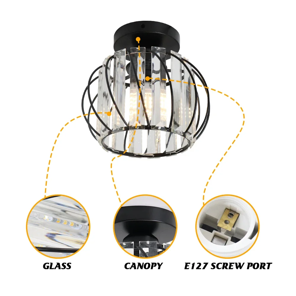 ไฟ LED ไฟติดเพดานการออกแบบที่สร้างสรรค์โคมไฟติดเพดานที่ทันสมัยในร่มไฟติดเพดานห้องโถงระเบียงทางเดินสำนักงานเป็นประกาย