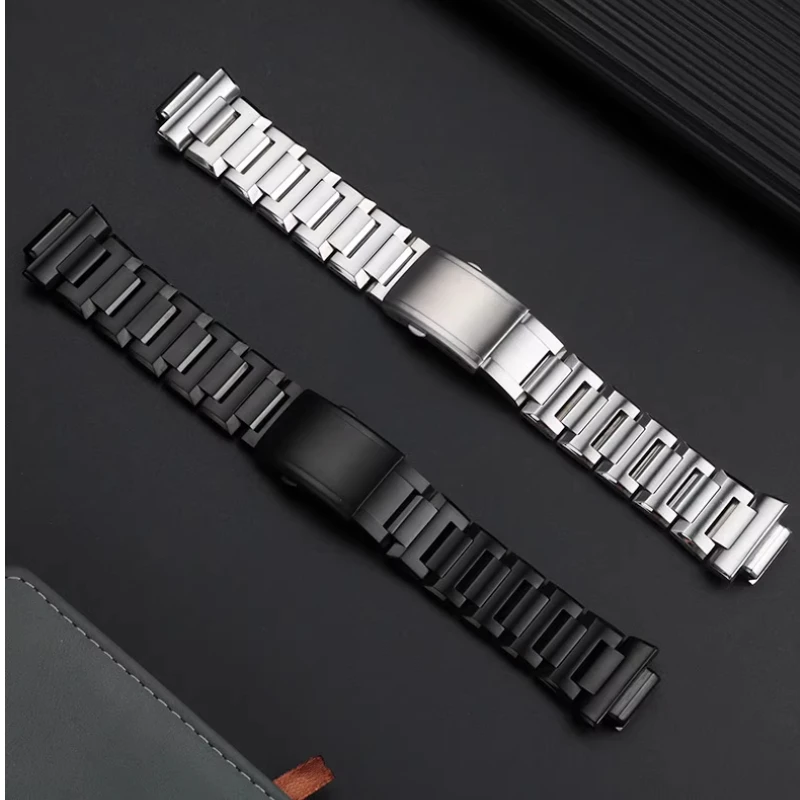 High quality Quick release stainless steel watch strap For Casio DW5600 GW-B5600 GWM5610 Modified metal Resin Watch band chain