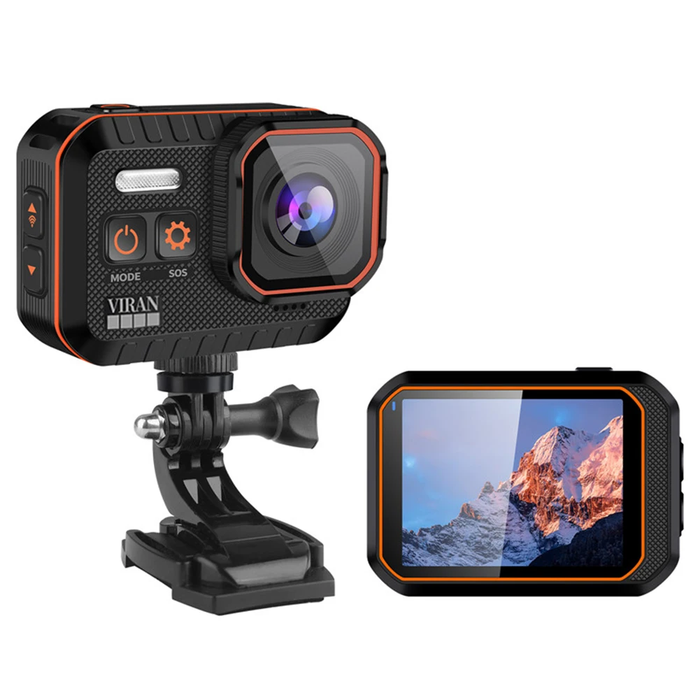 Sports Camera With 170° Wide Angle Multifunctional Anti-shake Camera For Rock Climbing Surfing