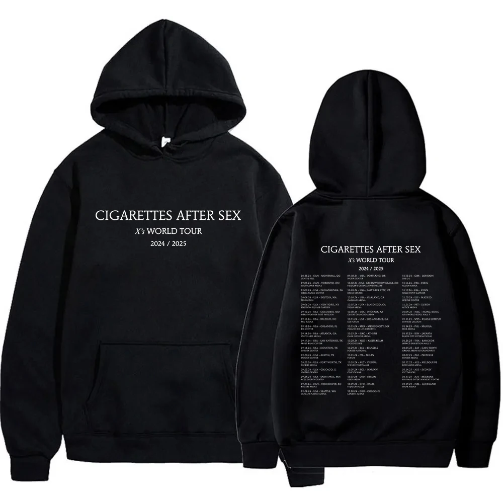 Cigarettes After Sex X\'s World Tour 2024 Hoodie Women Men Pullover Sweatshirt Sudadera Harajuku Tops