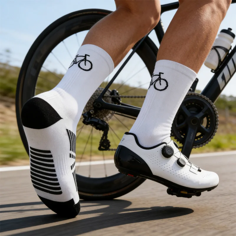 Professional Cycling Socks MTB Bike Socks Breathable Quick-Drying Road Bicycle Socks Outdoor Sports Racing Running Cycling Socks