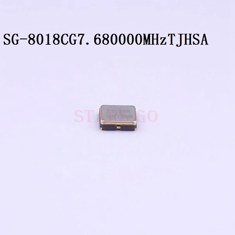 10PCS/100PCS 2520 7.68MHz 2520 4P SMD 1.8~3.3V 50ppm ST -40~+105℃ SG-8018CG 7.680000MHz TJHSA Pre-programmed Oscillators