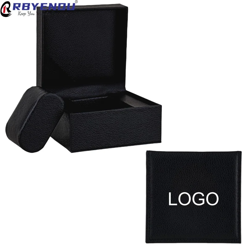 Exquisite Black-Lichee Pattern Leather Watch Case Box Custom Logo Premium Gift  Business & Travel Essentials Organizer