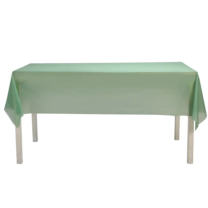 New Disposable Tablecloth for Birthday Party Dessert Table Solid Color Tablecloth Sage Green Party Disposable Tablecloth