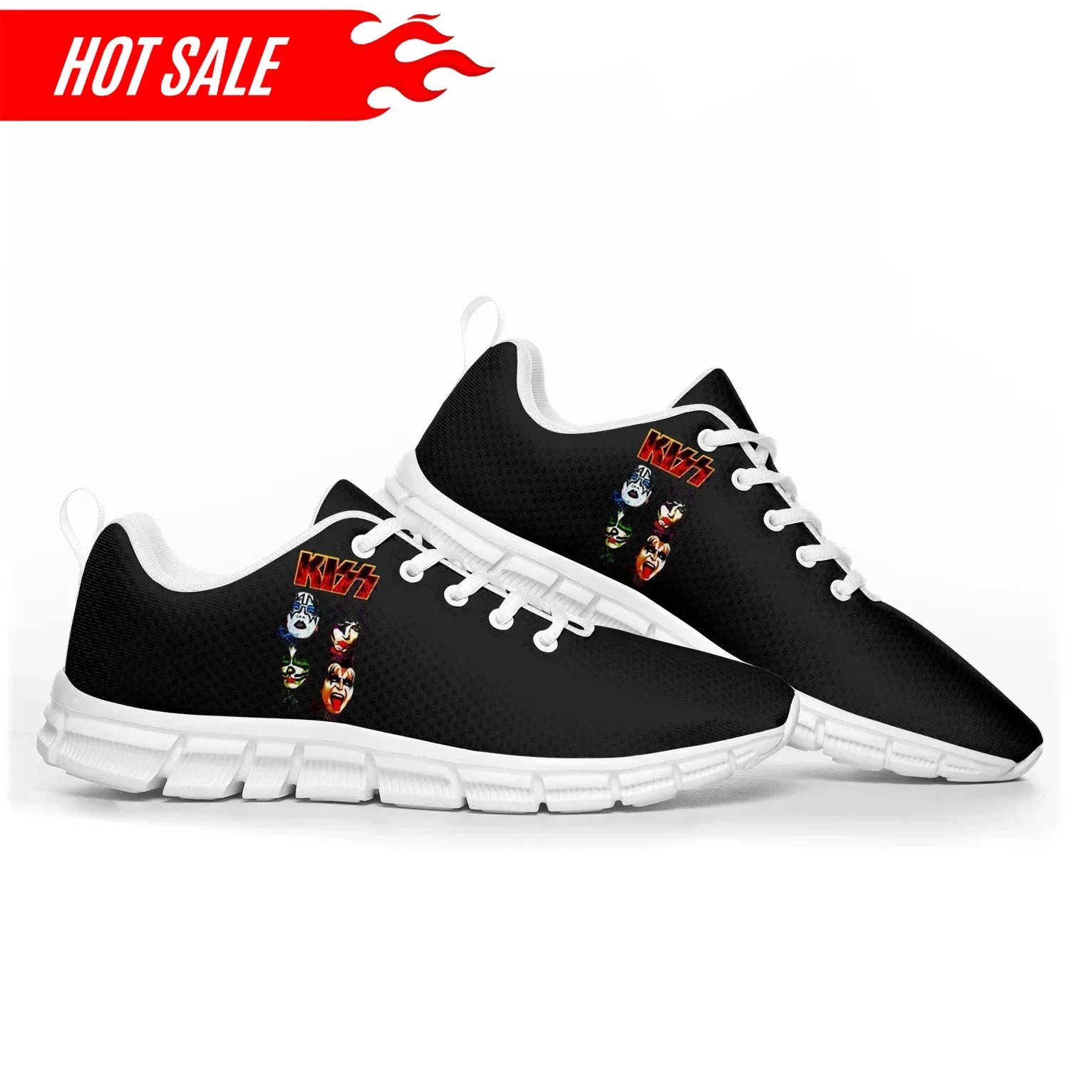 

Heavy Metal Rock Band Kiss Fashion Sports Shoes Mens Womens Teenager Sneakers Custom High Quality Couple Shoes
