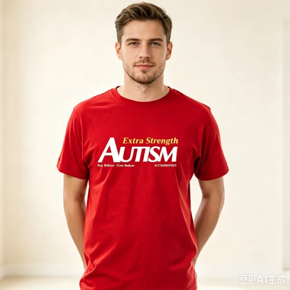 Funny Autism Shirt Men's Short-sleeve Shirt Tylenol Autism Extra Strength Man Women Cotton Tee Tylenol Autistic Graphic T Shirts