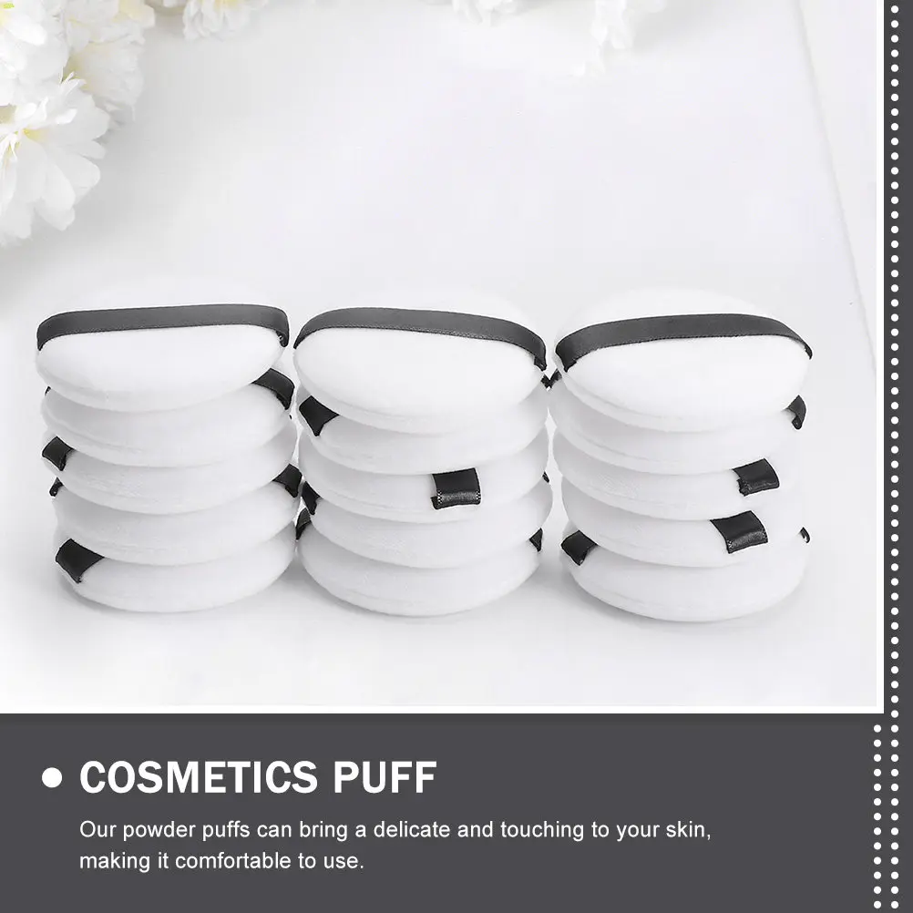 20Pcs Face Makeup Powder Puff Flocked Small Comfortable Cosmetics Puff Loose Powder Pad Girl Makeup Tool Girl Tool