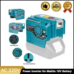 200W Portable Power Inverter Compatible with Makita 18V Lithium Battery Portable Power Station with USB Port