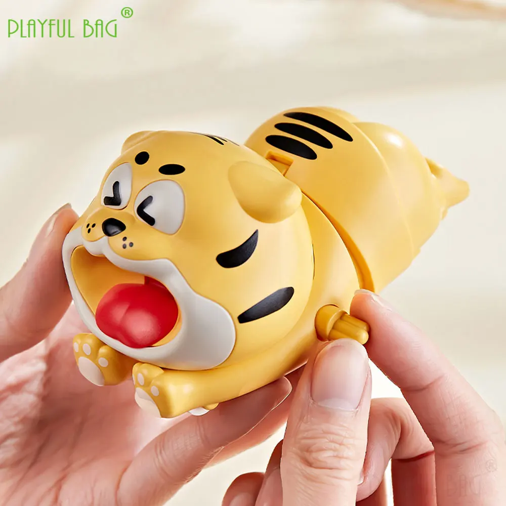 Cute Animal Model Climbing Tigers Mechanical Toy Educational Wind-Up Walking Tiger Toy Funny Creative Kids Christmas Gift ZG419