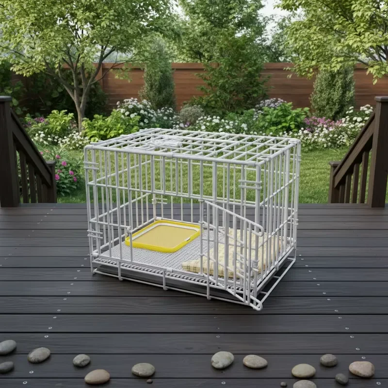 for Medium Cage Pet Fence Indoor Barrier Space Saving Dog House Kennel Training Toilet 24/7 No Enclosure