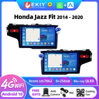 EKIY For Honda Jazz 3 2015-2020 Fit 3 GP GK 2013-2020 Wireless CarPlay Android Auto Radio Car Multimedia Video Player Stereo GPS