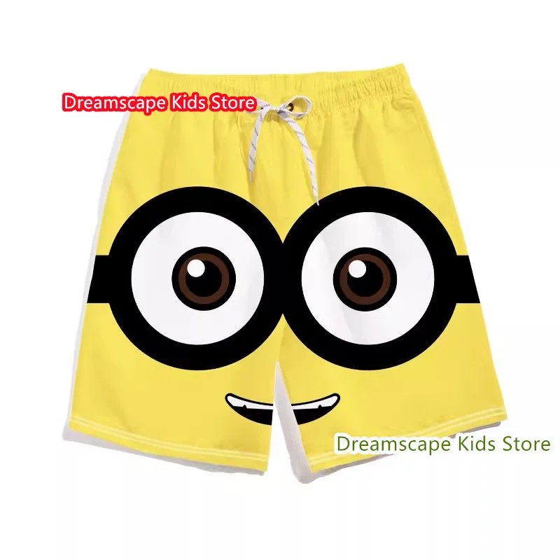 New Summer Big Yellow Cartoon Men And Women Children T-shirt Short-Sleeved Cute Cartoon Eyes Sprout Around Children Clothes