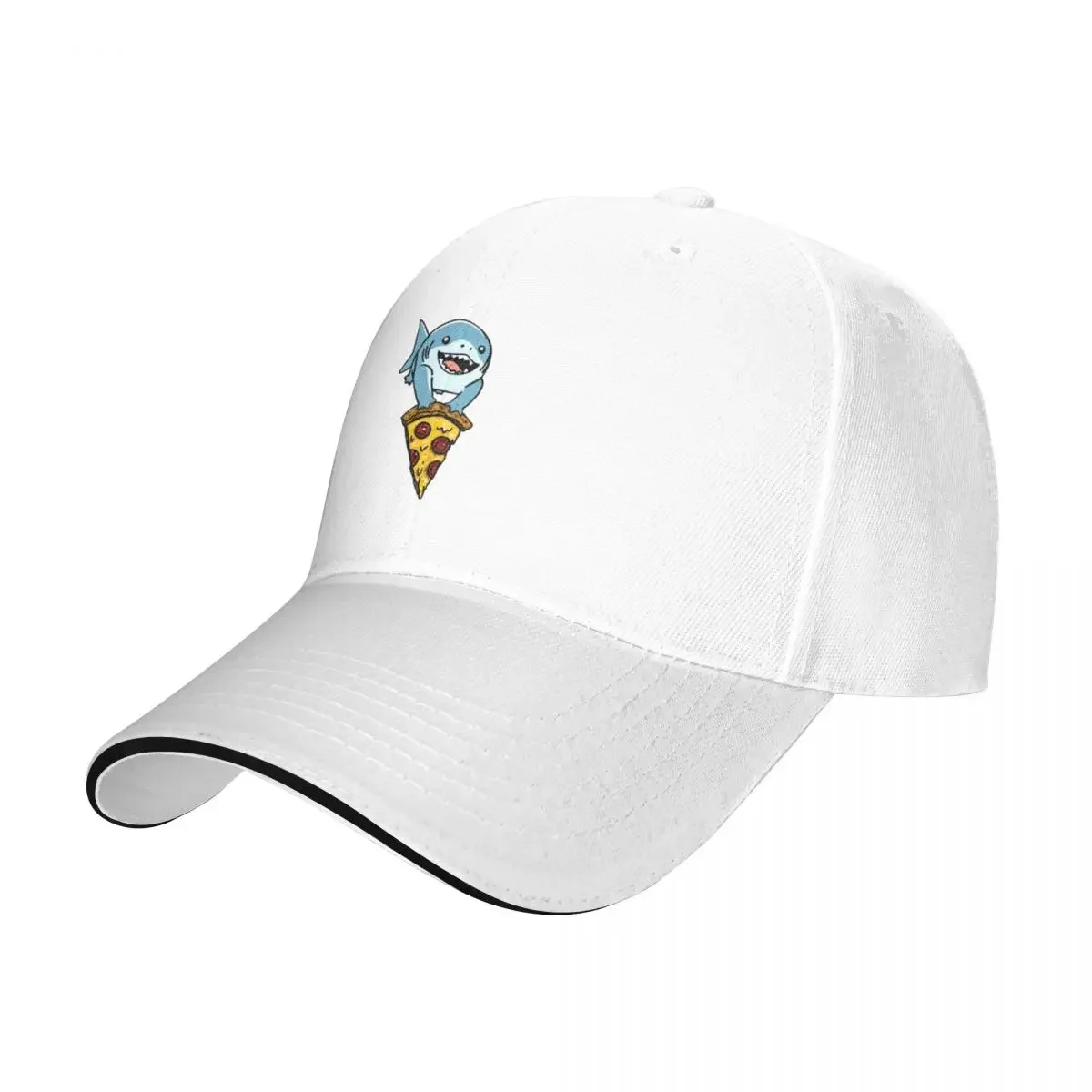 Jeff the Landshark Holding a Pizza Cap Baseball Cap anime gentleman hat luxury brand Women's cap Men's