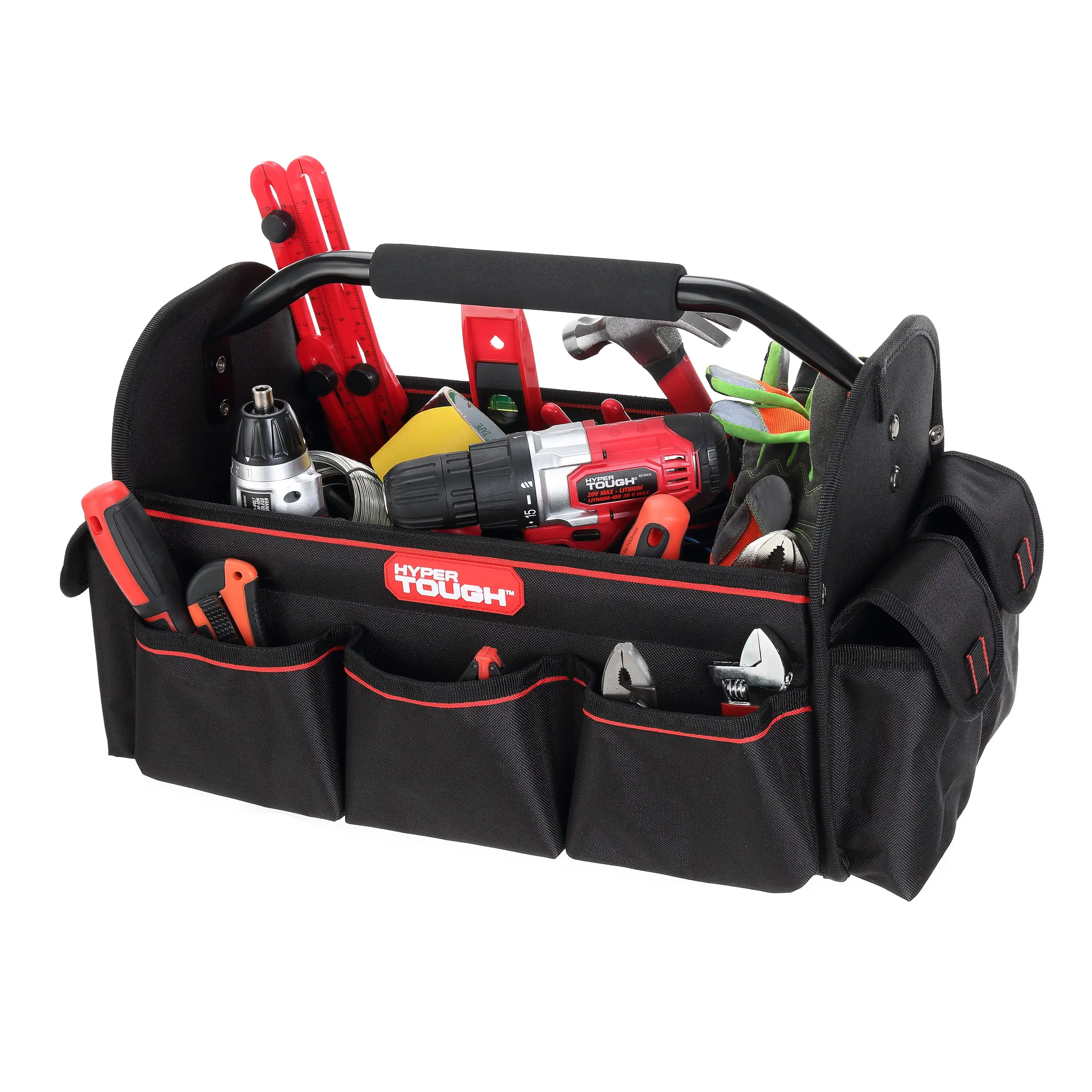 Hyper Tough Open Top Tool Tote, 16"