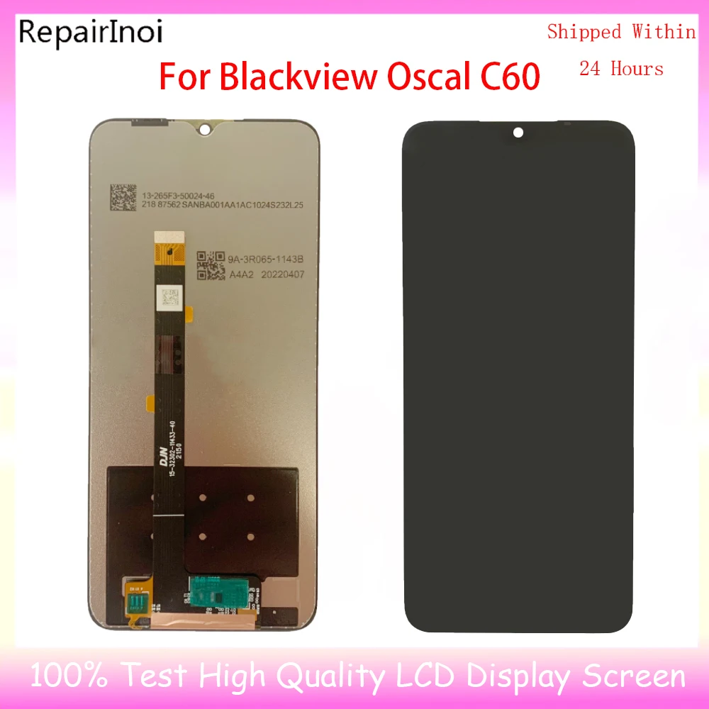 100% Tested LCD Display Blackview Oscal C20 C30 C60 C70 C80 LCD Display Touch Screen Digitizer Replacement Assembly