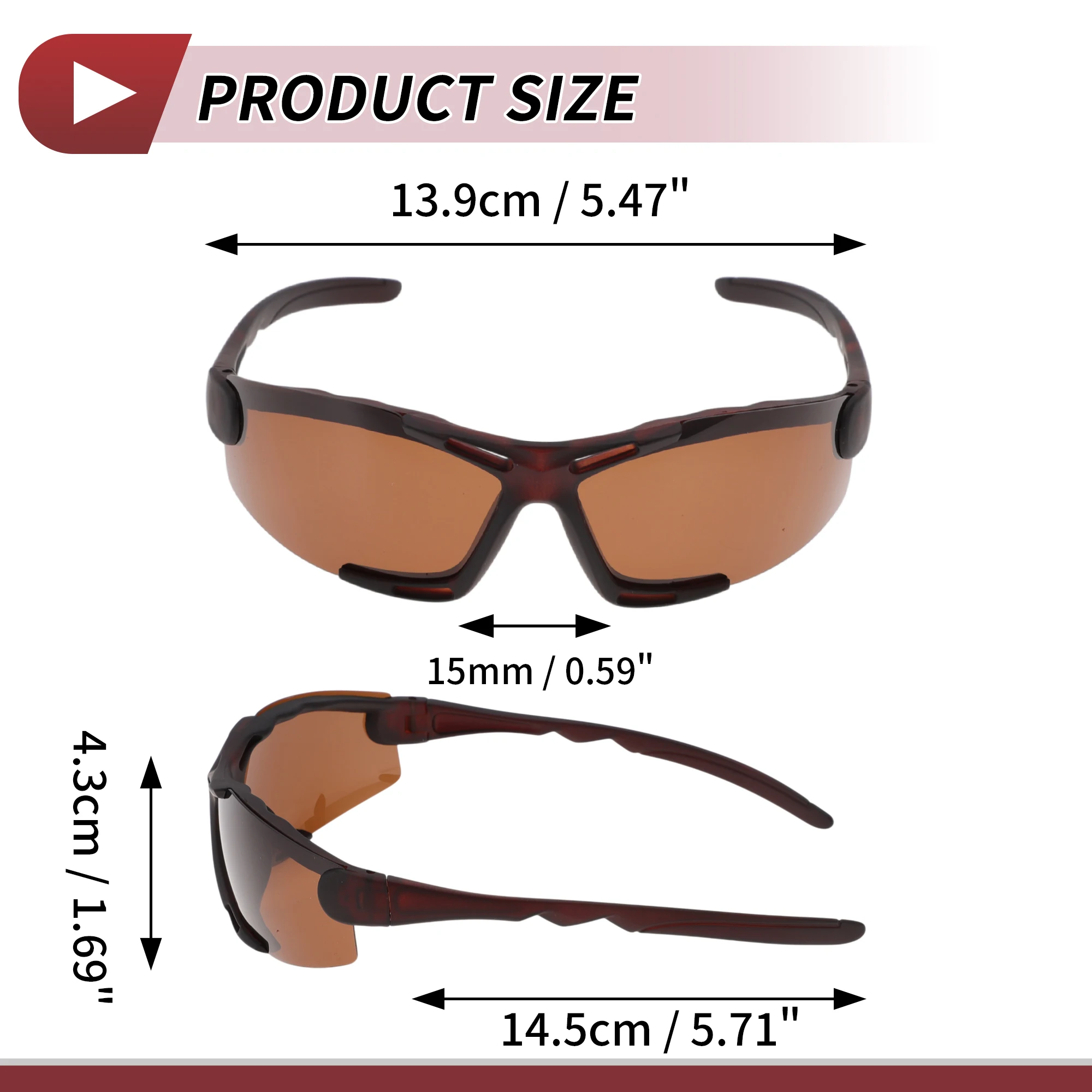 

X Autohaux, 1 шт., очки для езды на мотоцикле, антибликовые, Tri-acetel, целлюлозные, ПК, UV400, велосипедные солнцезащитные очки, коричневые линзы, коричневая оправа