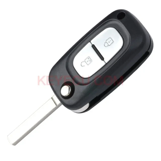 KEYECU 433MHz PCF7946/ PCF7947 / PCF7961M 4A Flip Remote Key for Renault Clio III Clio 3 Kangoo Master Modus Twingo 2006-2016