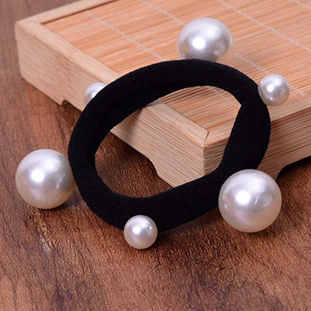 

10pcs Pearl Hair Tie Colorful Rope Accessories Everyday Wear Fashionable Bright Stylish Durable Long Time Use