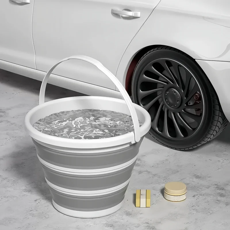 

2 pcs Thickened, durable and portable folding bucket, lightweight and space-saving, suitable for various scenarios