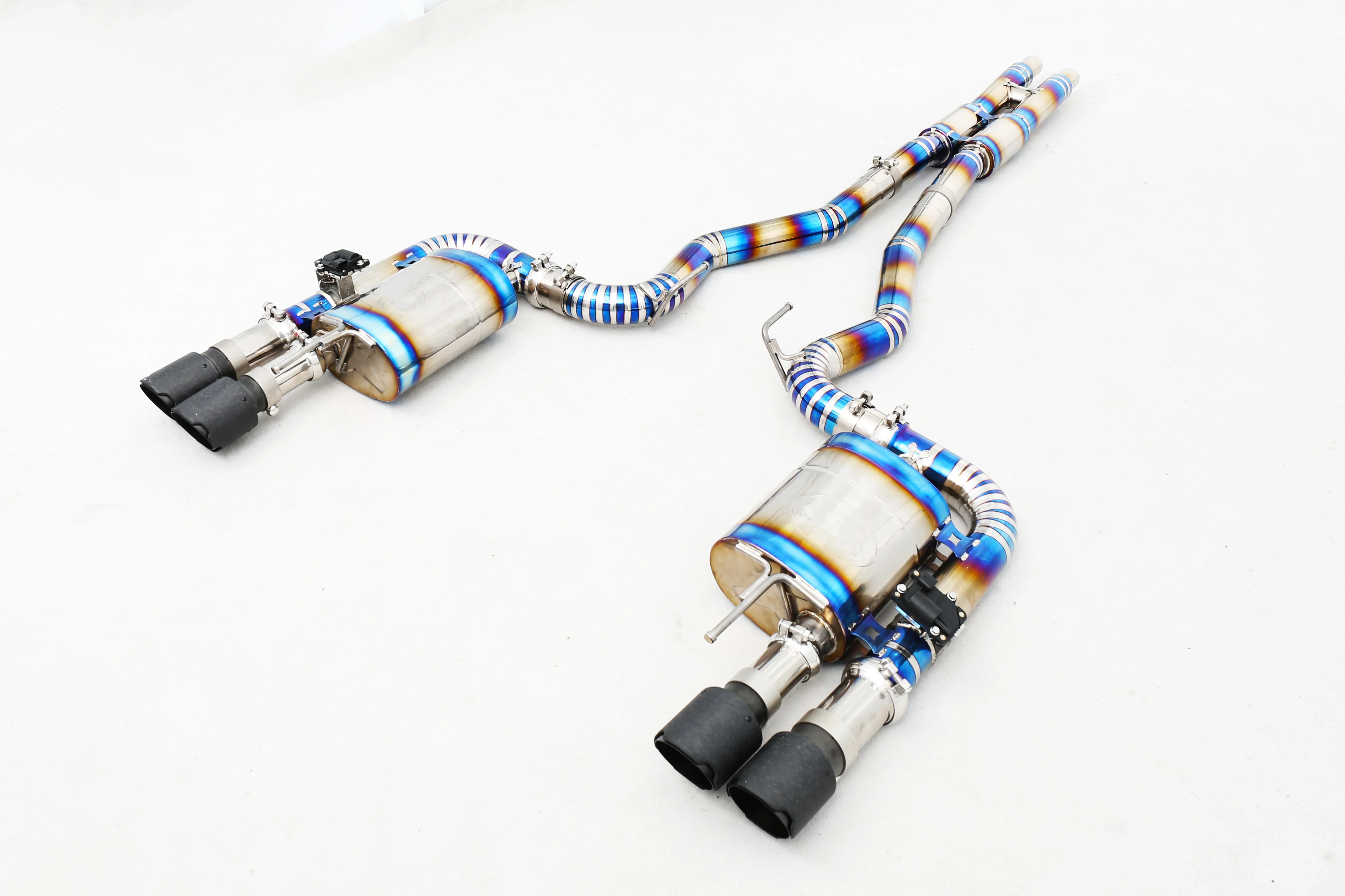 Custom Designed 304 Stainless Steel/Titanium Valved Exhaust System for 5.0L Enhanced Performance Exhaust Pipes
