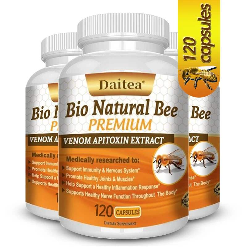 Bio Natural Bee Extract Supplement Promotes Joint, Nerve and Muscle Health and Relieves Inflammation