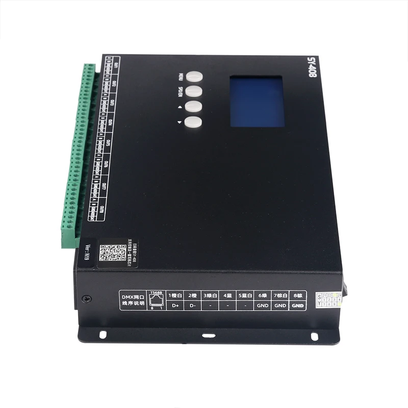 K-SY-408 8CH programmable Pixel light controller, cascade SPI controller, 1024 pixel x8CH x N, LEDplayer 3 software