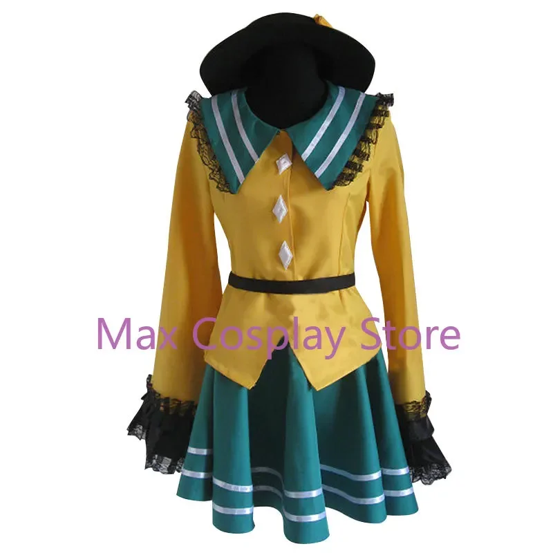 Max Cos Anime TouHou Cosplay Costumes Subterranean Animism Komeiji Koishi Cosplay Costumes Tops Skirts Hat