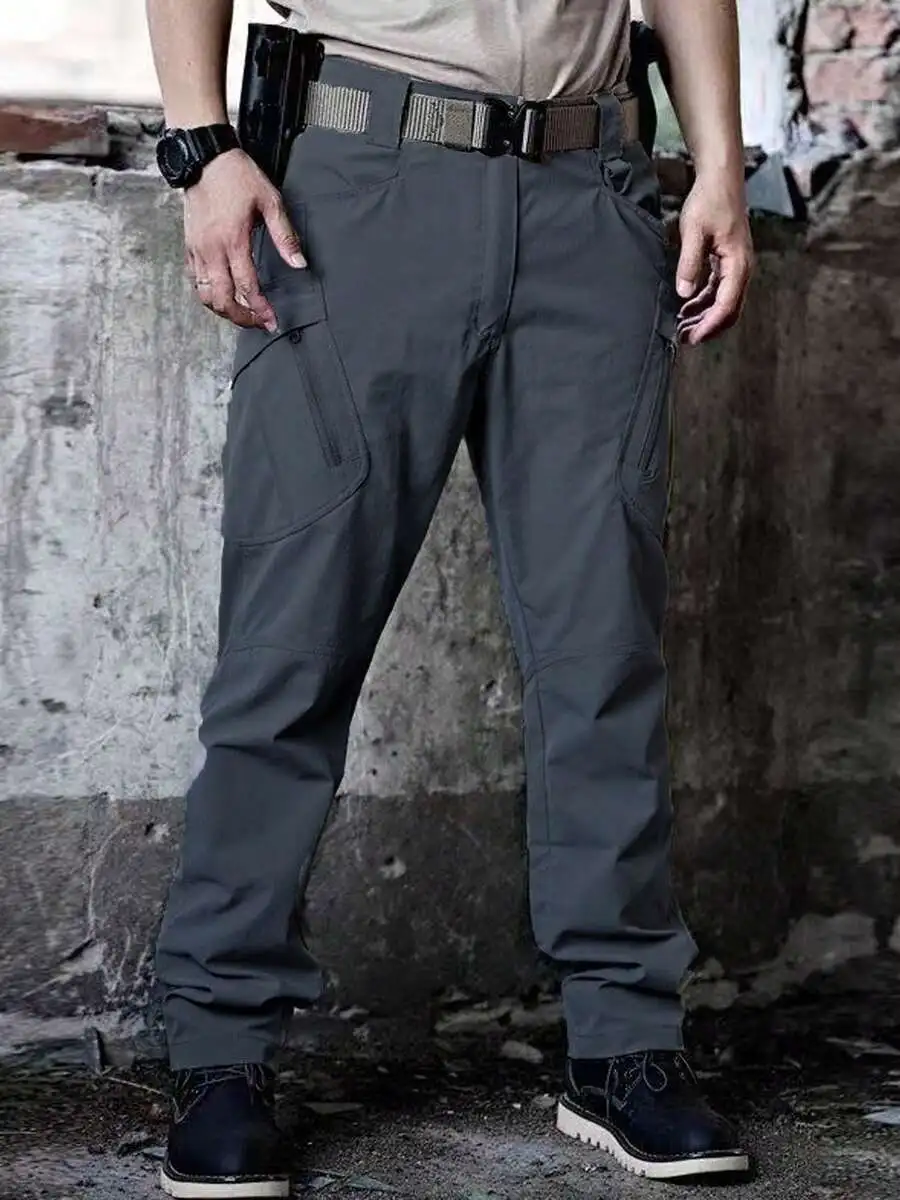 Mens Tactical Cargo Pants Outdoor Waterproof Casual Workwear