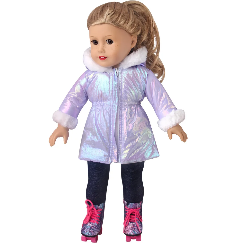 43 cm Doll Clothes Warm Coat Down Jackets for 17-18inch Dolls American Girl Doll Accessories Fashion New Baby Born Down Jackets